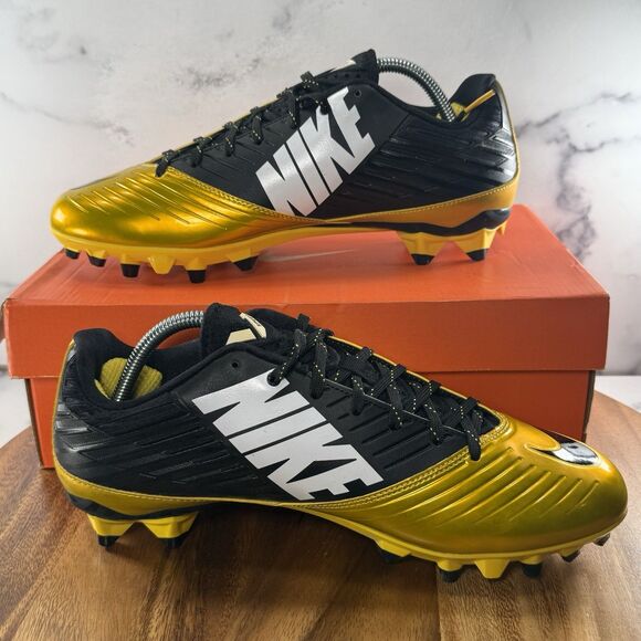 Men Size 10-Nike Vapor Speed Low TD Maize Gold/Black Football Cleats 643152-700 main image 4